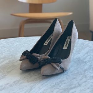 NWT Karl Lagerfeld Suede Pumps